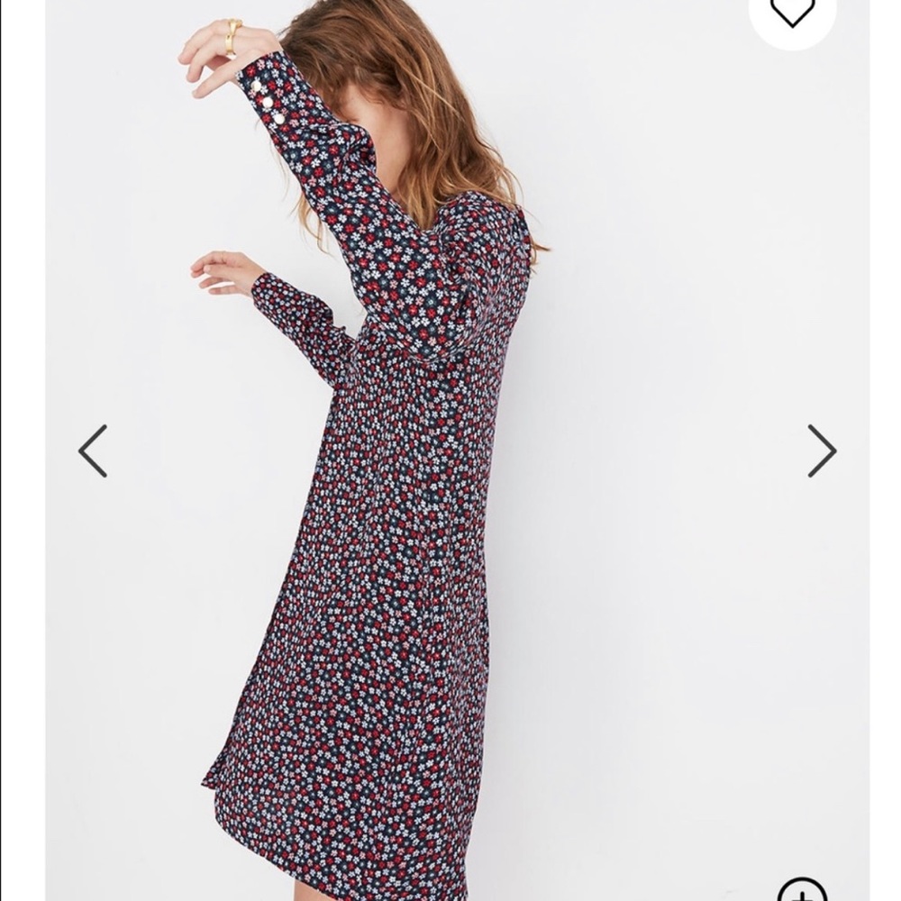 NWT Madewell | Button Front Dress Petite Blooms